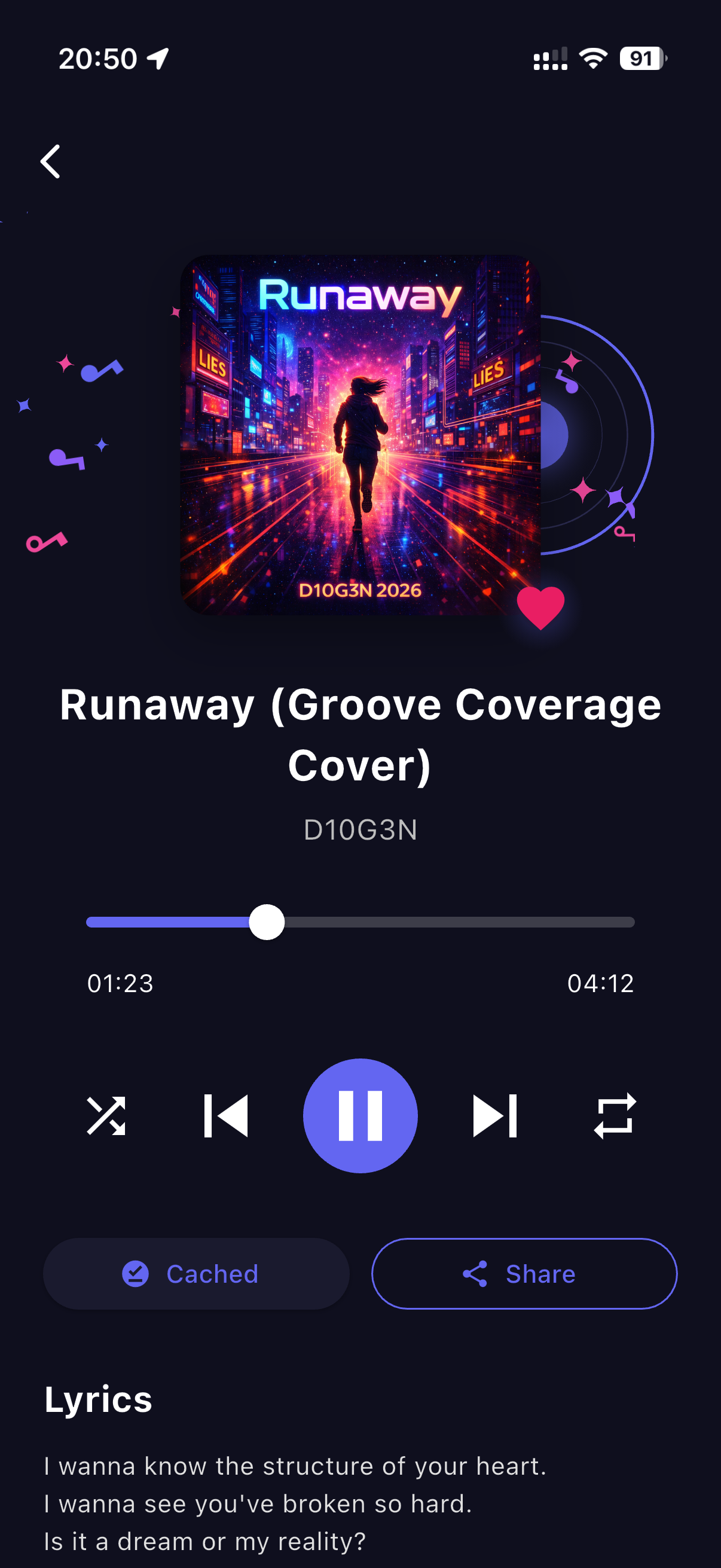 D10G3N Live — Digital Music Streaming Platform screenshot 3